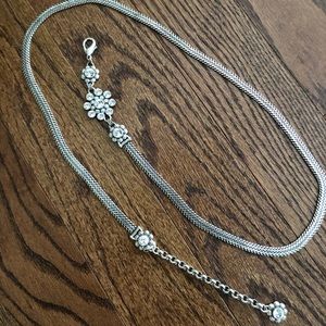 Brighton Ladies Silver Crystal Body Chain Belt